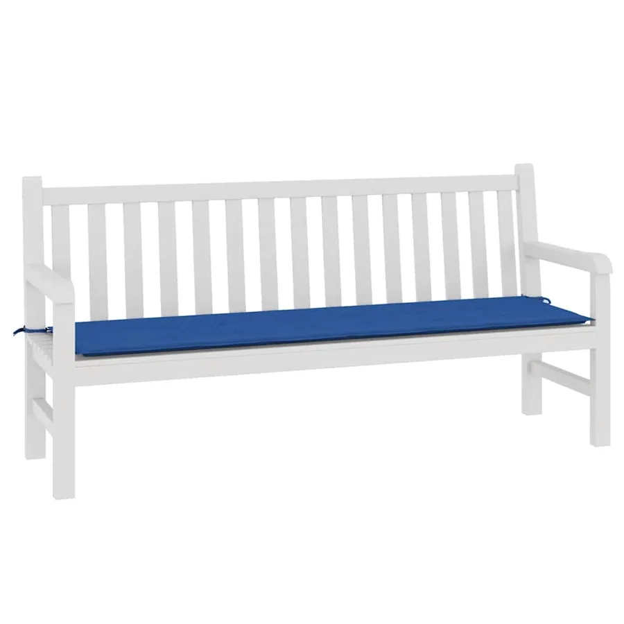 Coussin de banc de jardin bleu royal 180x50x3 cm tissu oxford - 3