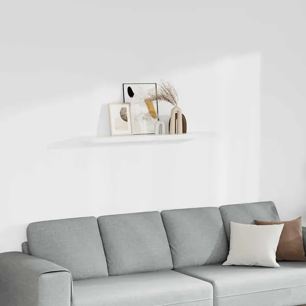 Étagère murale flottante blanc 120x23,5x3,8 cm MDF