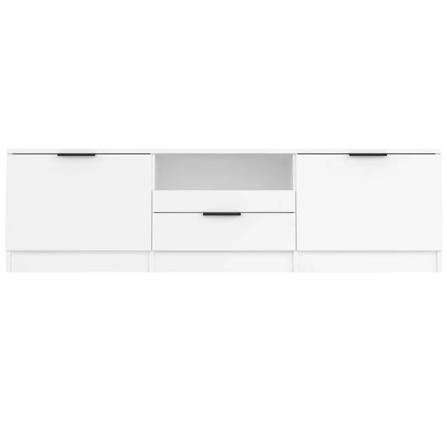 Meuble TV Blanc 140x35x40 cm Bois d'ingénierie - 5