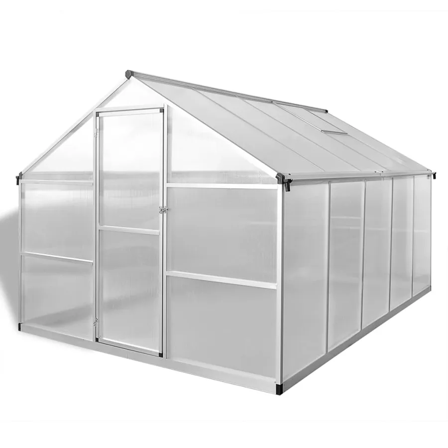 Serre renforcée en aluminium avec cadre de base 7,55 m² - 2