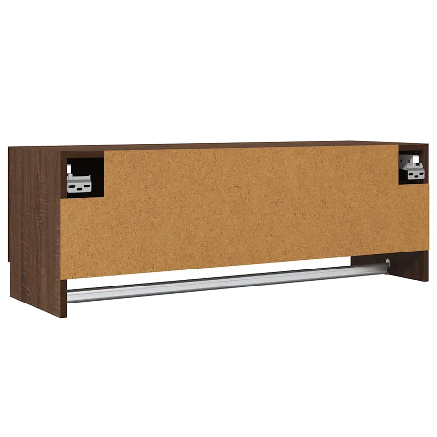 Garde-robe Chêne marron 100x32,5x35 cm Bois d'ingénierie - 3