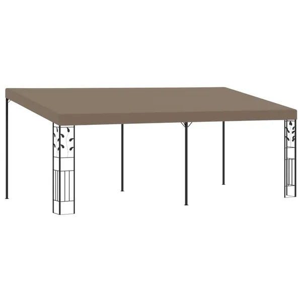 Belvédère mural 6x3x2,5 m Taupe