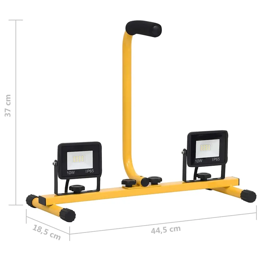Projecteur à LED avec poignée 2x10 W Blanc chaud - 12