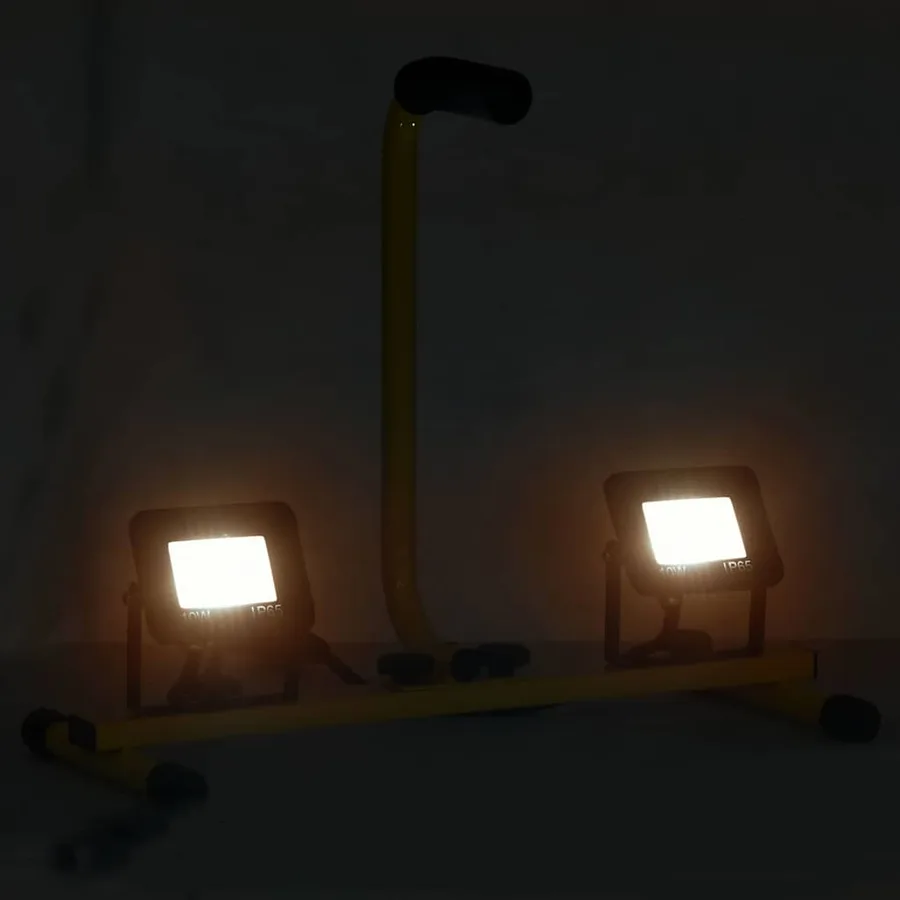 Projecteur à LED avec poignée 2x10 W Blanc chaud - 2