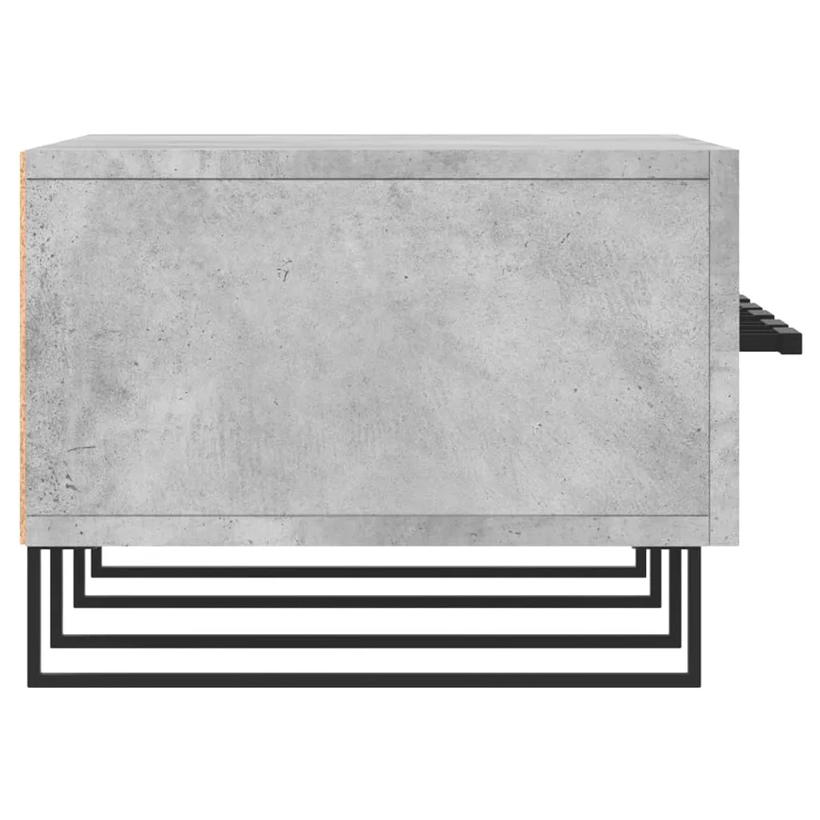 Meuble TV gris béton 150x36x30 cm bois d'ingénierie - 7