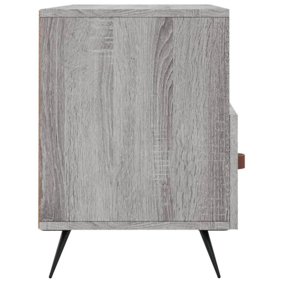 Meuble TV sonoma gris 102x36x50 cm bois d'ingénierie - 7