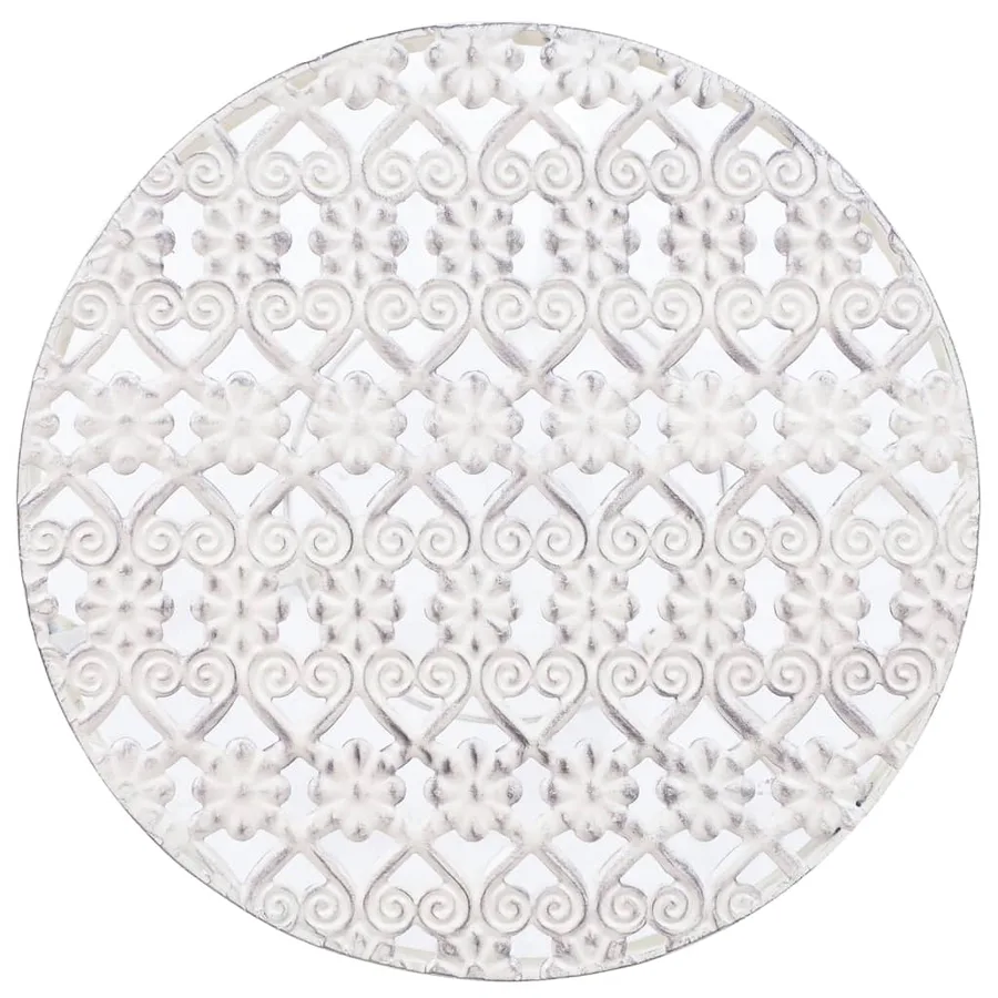 Support de plantes 3 pcs Style vintage Métal Blanc antique - 6