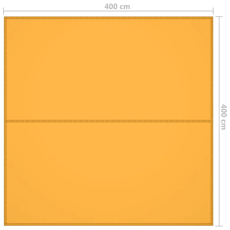 Bâche d'extérieur 4x4 m Jaune - 7
