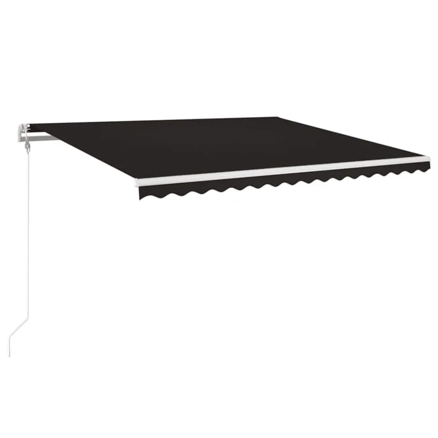 Auvent automatique capteur de vent et LED 400x350 cm Anthracite - 2