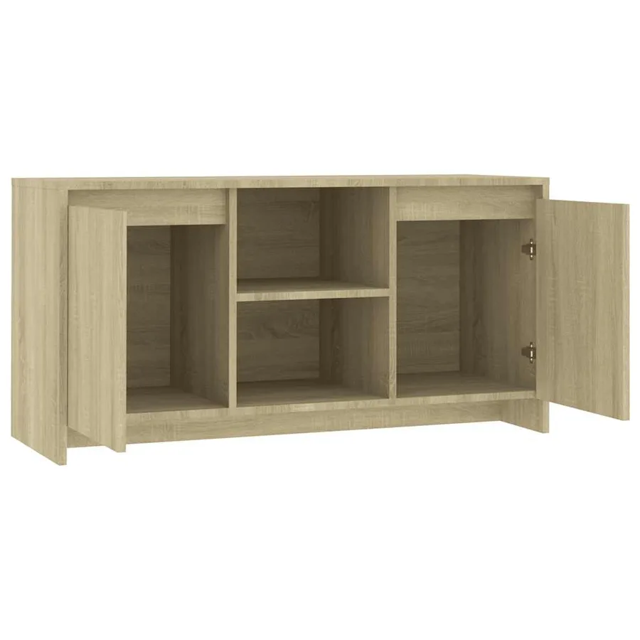 Meuble TV Chêne sonoma 102x37,5x52,5 cm Bois d'ingénierie - 7