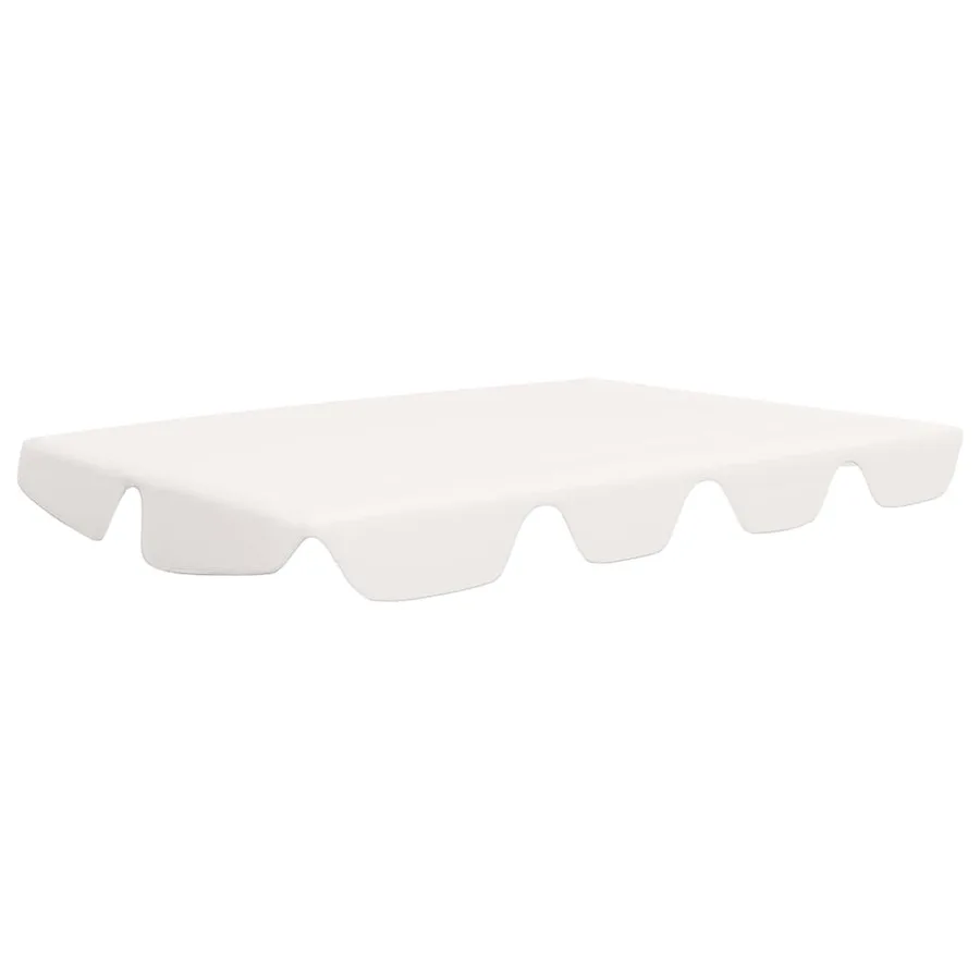 Toit de rechange de balançoire blanc 150/130x105/70 cm - 2