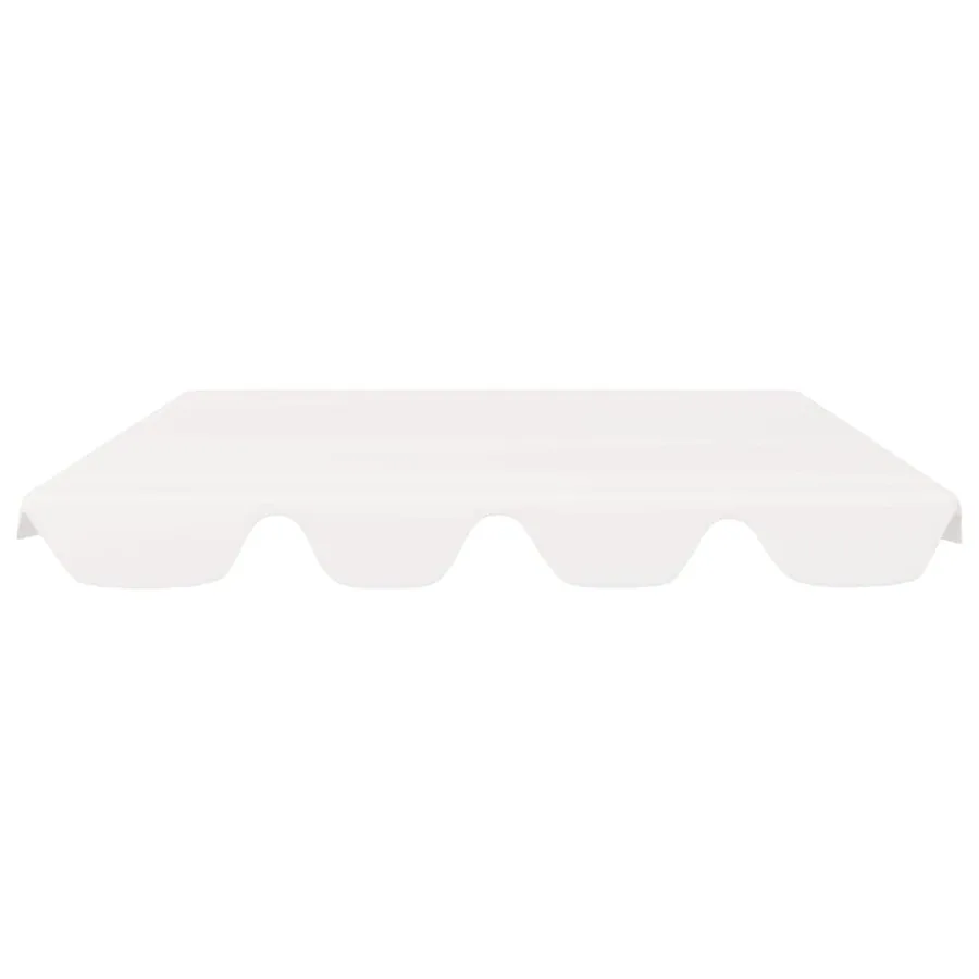 Toit de rechange de balançoire blanc 150/130x105/70 cm - 3