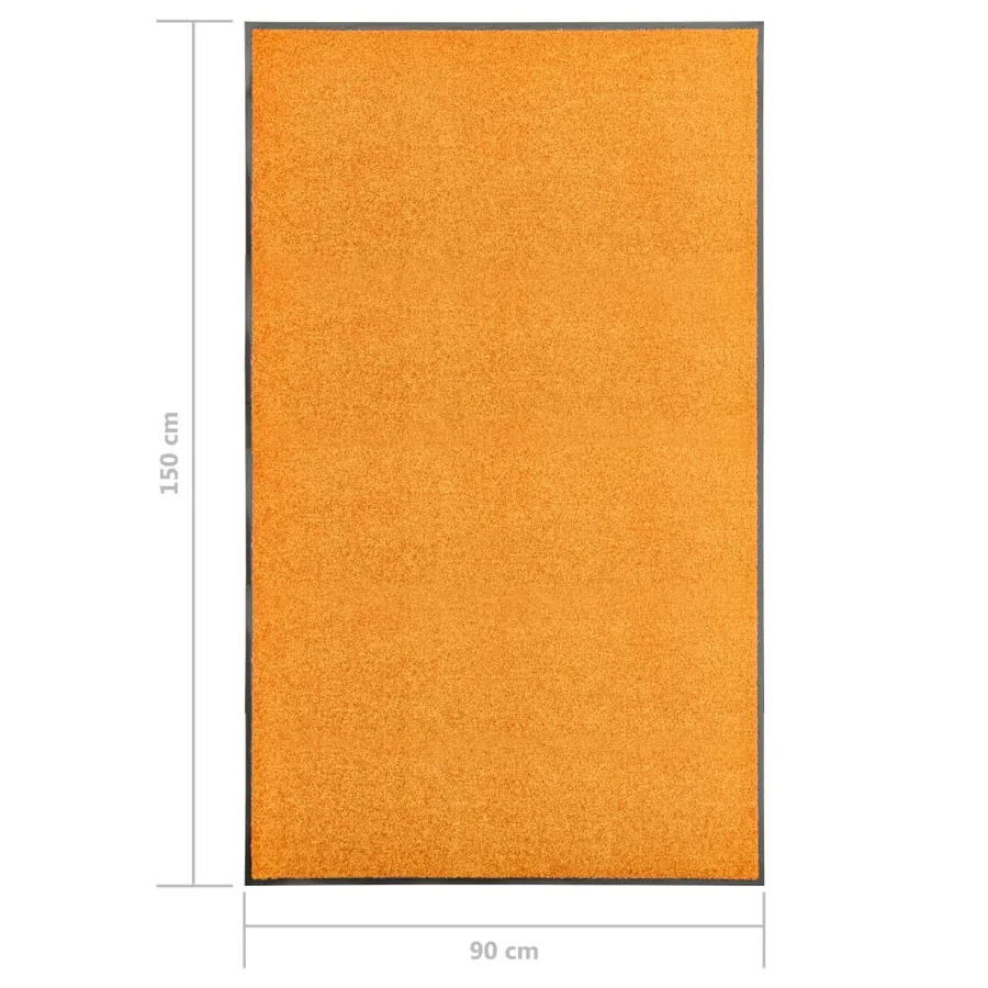 Paillasson lavable Orange 90x150 cm - 6