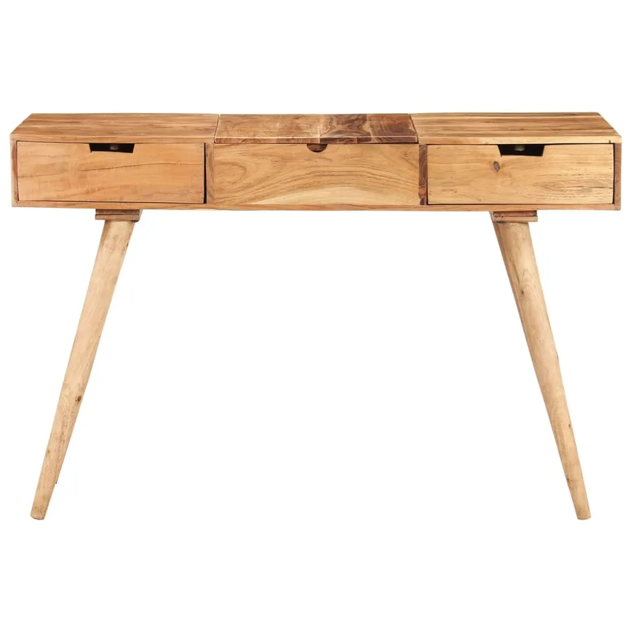 Coiffeuse avec miroir 112x45x76 cm Bois d'acacia massif - 3