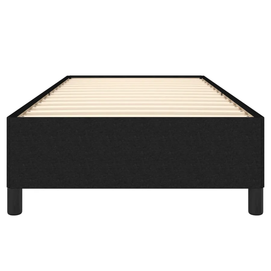 Cadre de lit sans matelas noir 90x190 cm tissu - 5