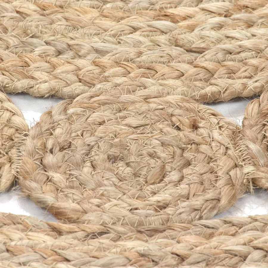 Tapis Design tressé Jute 180 cm Rond - 4