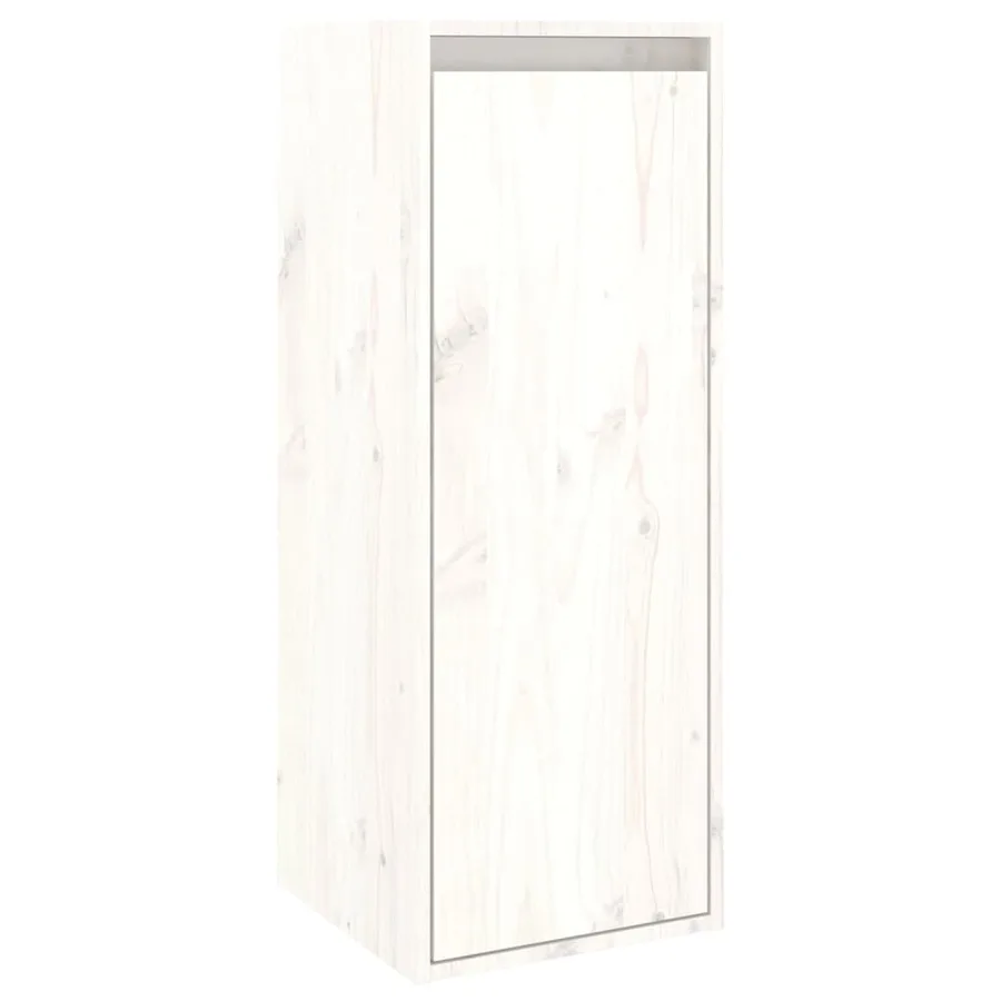 Meubles TV 3 pcs Blanc Bois massif de pin - 9