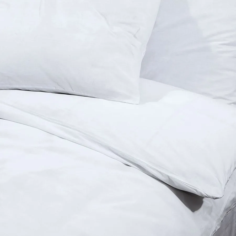 Ensemble de housse de couette Blanc 200x200 cm Microfibre - 8