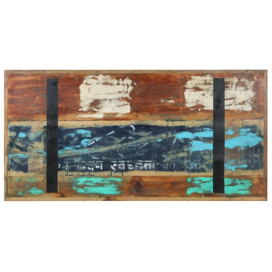 Table à manger 120x60x76 cm Bois de récupération massif - 4