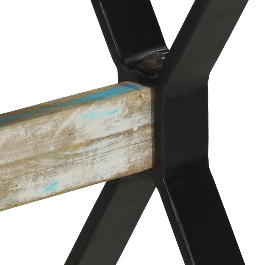 Table à manger 120x60x76 cm Bois de récupération massif - 6