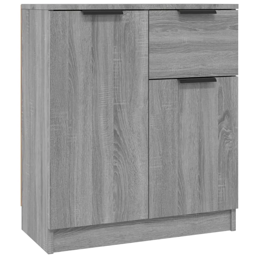 Buffets 2 pcs Sonoma gris 60x30x70 cm Bois d'ingénierie - 6
