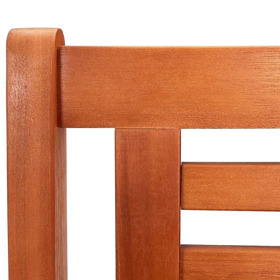 Banc de jardin 2 places 120 cm Bois d'eucalyptus solide - 5