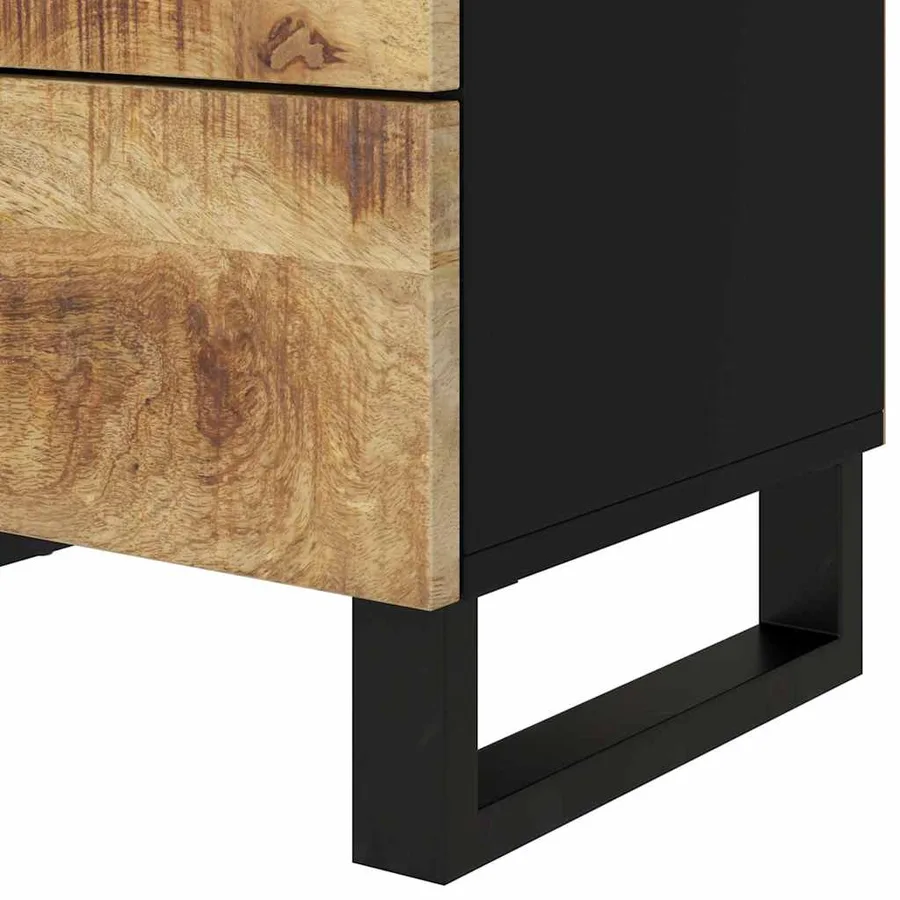 Table de chevet 50x33x62 cm Bois de manguier et d'ingénierie - 7