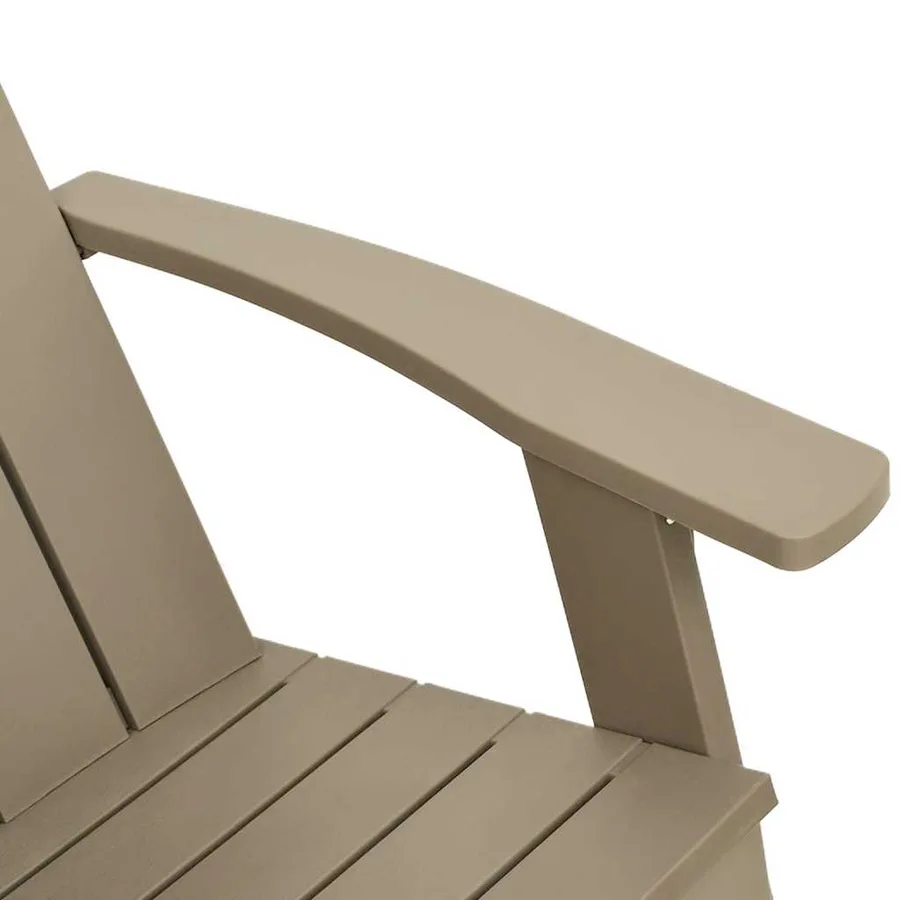 Chaise de jardin Adirondack marron clair 75x88,5x89,5 cm PP - 7