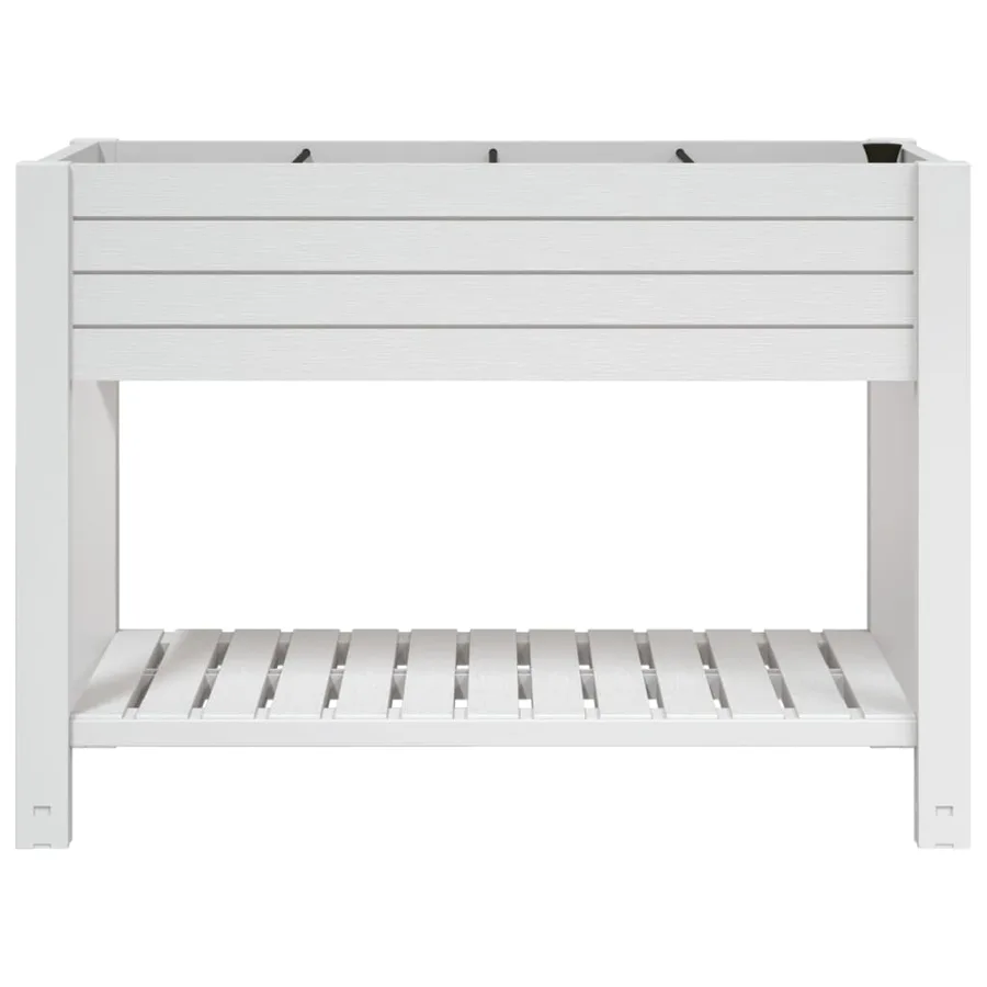 Lit surélevé de jardin blanc 110x45x79 cm polypropylène - 3