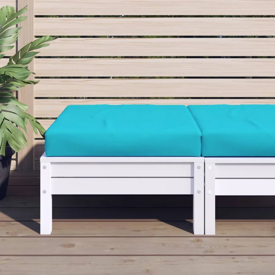 Coussin de palette turquoise 60x60x8 cm tissu oxford