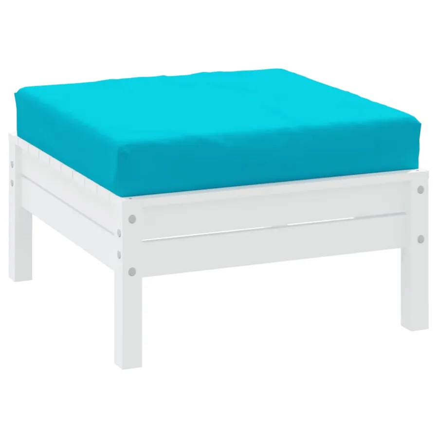 Coussin de palette turquoise 60x60x8 cm tissu oxford - 3