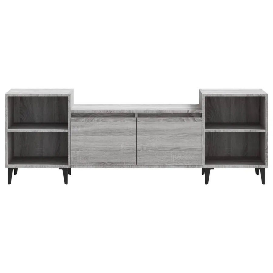 Meuble TV Sonoma gris 160x35x55 cm Bois d'ingénierie - 6