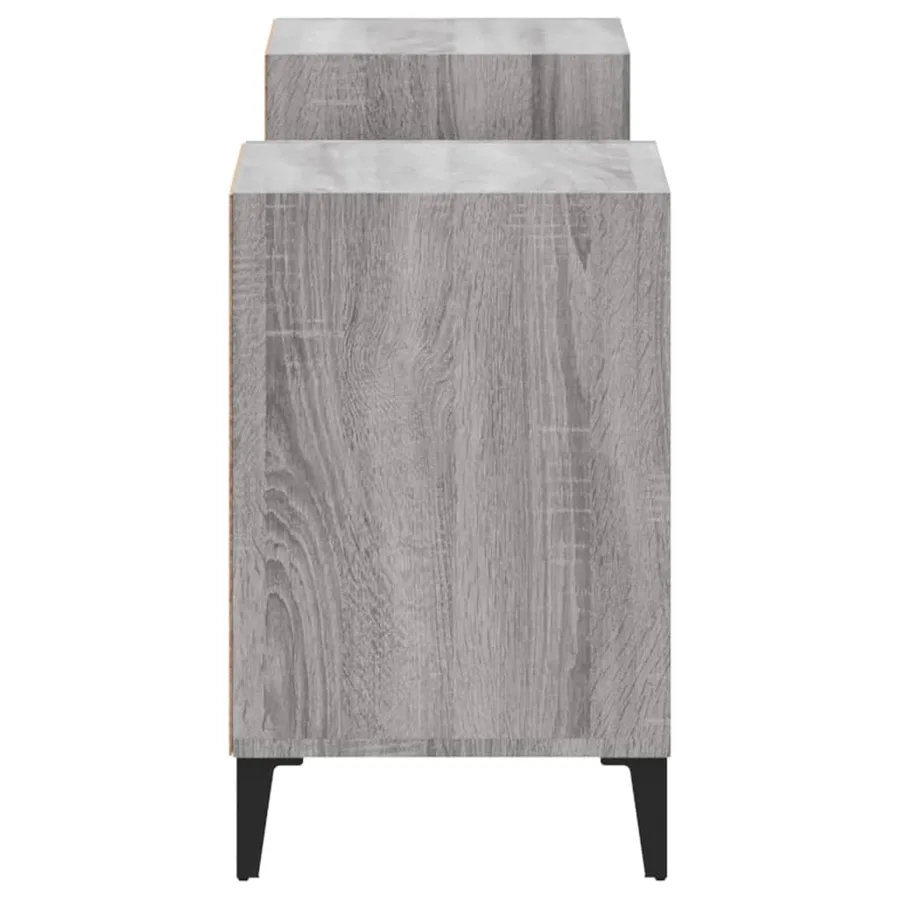 Meuble TV Sonoma gris 160x35x55 cm Bois d'ingénierie - 7