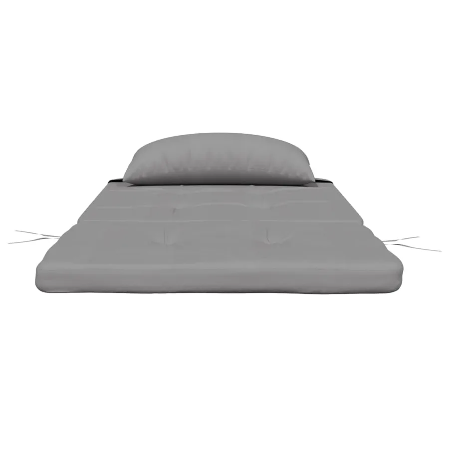 Coussins de chaise adirondack lot de 2 gris tissu oxford - 6