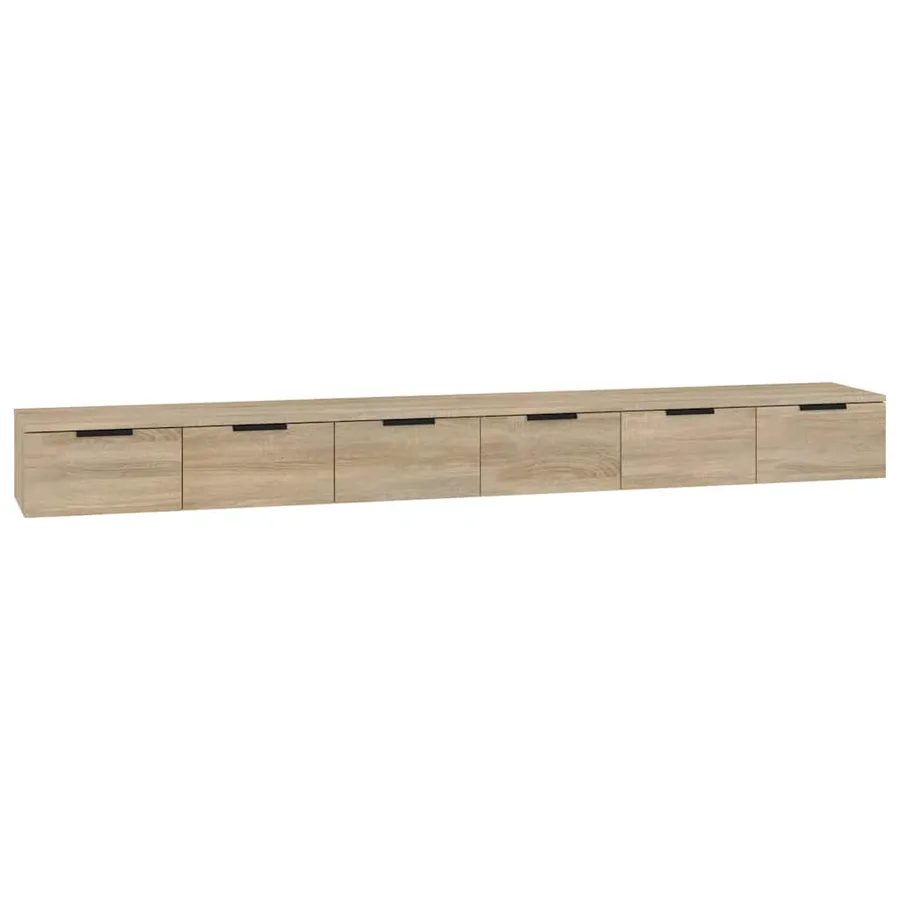 Armoires murales 2 pcs Chêne sonoma 102x30x20 cm - 2