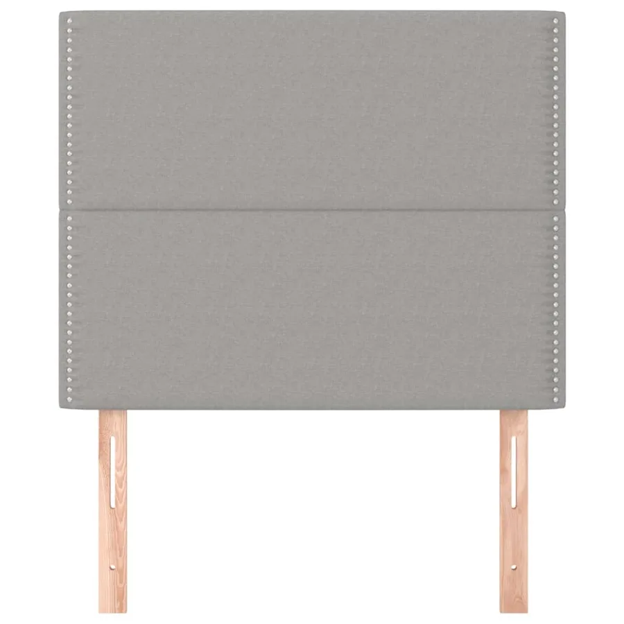 Tête de lit Gris clair 90x5x118/128 cm Tissu - 3