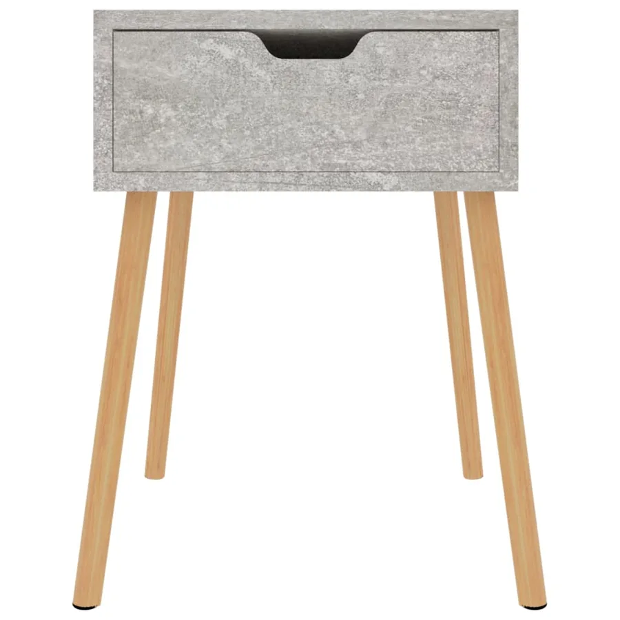 Tables de chevet 2 pcs Gris béton 40x40x56 cm Bois d'ingénierie - 3