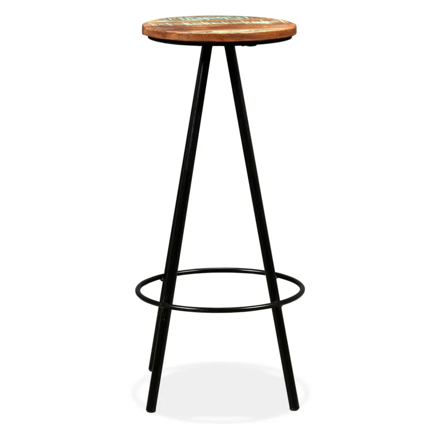 Ensemble de bar 3 pcs Bois d'acacia massif et de récupération - 14