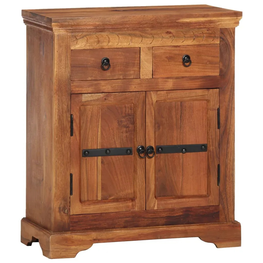 Buffet 63x30x75 cm Bois d'acacia massif - 17