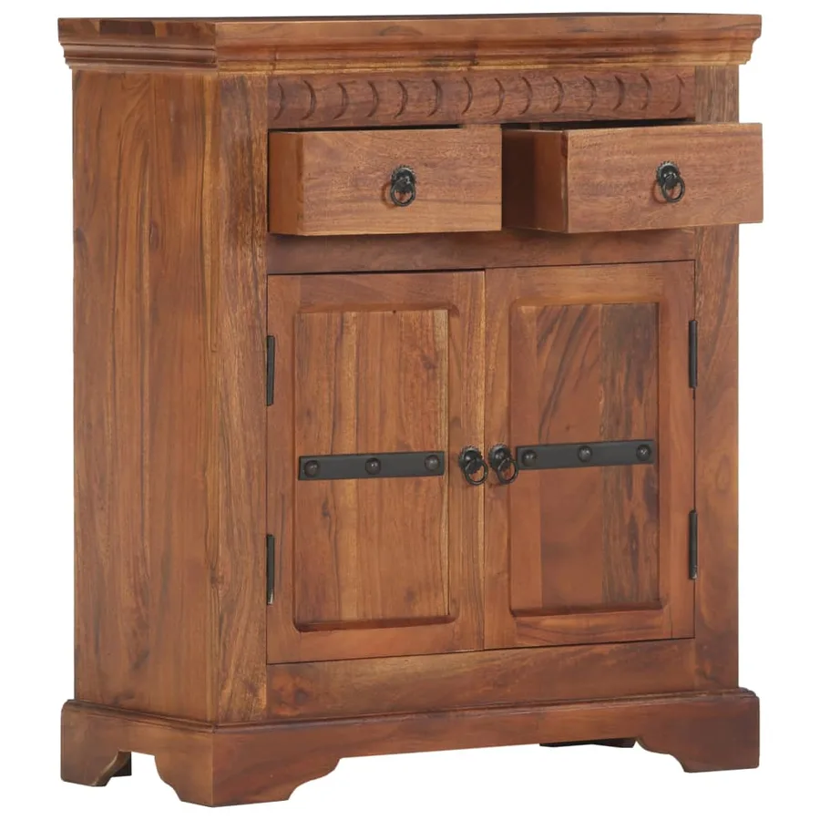 Buffet 63x30x75 cm Bois d'acacia massif - 2