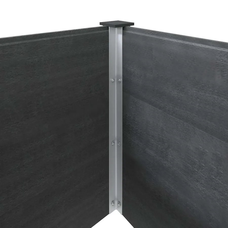 Lit surélevé de jardin 200x100x91 cm WPC Gris - 6