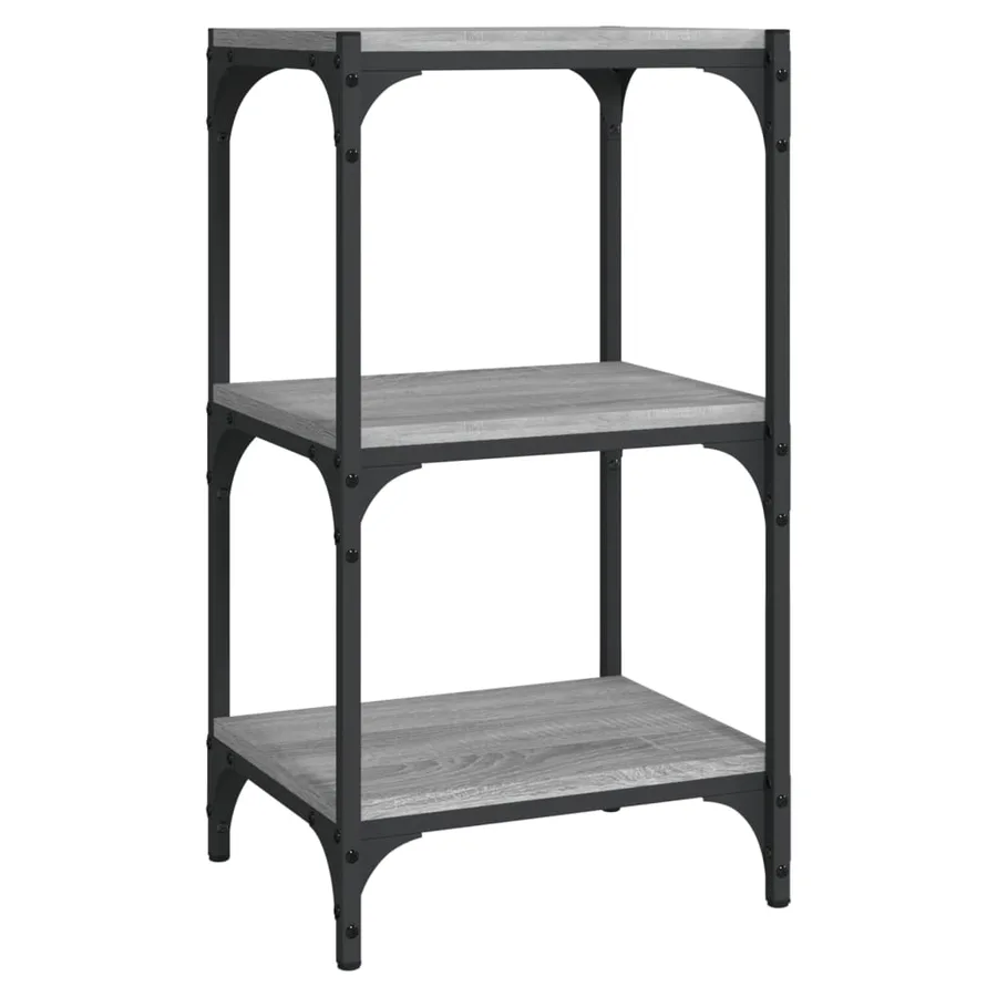 Bibliothèque Sonoma gris 40x33x70,5 cm Bois d'ingénierie acier - 2