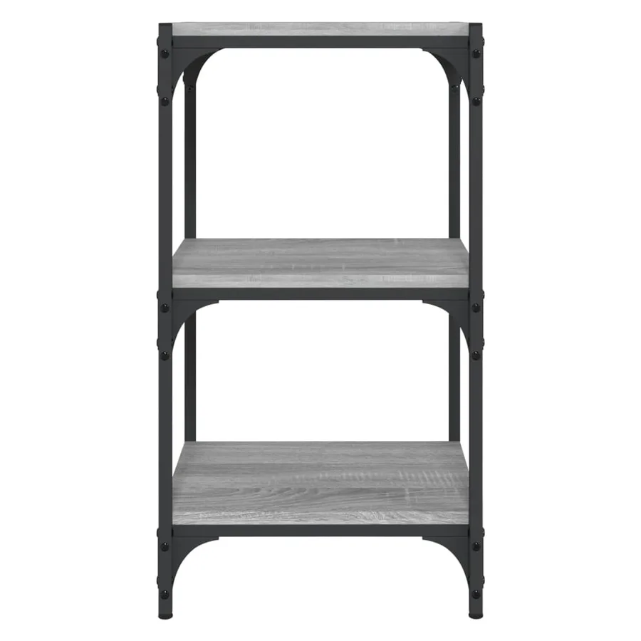 Bibliothèque Sonoma gris 40x33x70,5 cm Bois d'ingénierie acier - 5