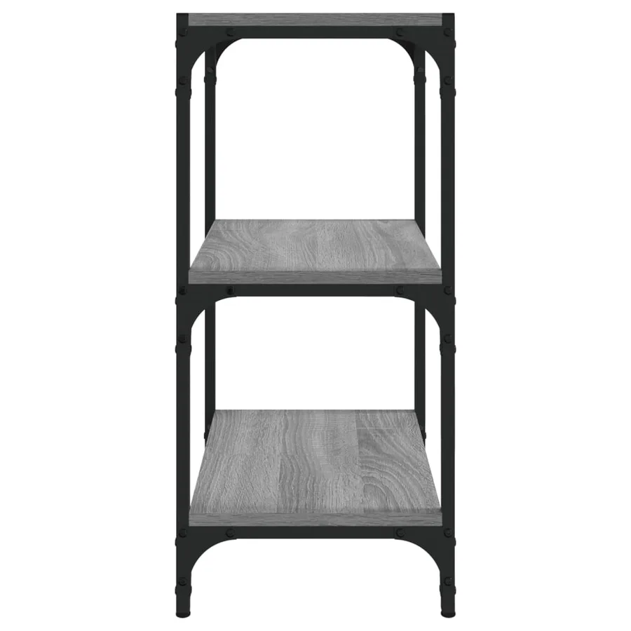 Bibliothèque Sonoma gris 40x33x70,5 cm Bois d'ingénierie acier - 6