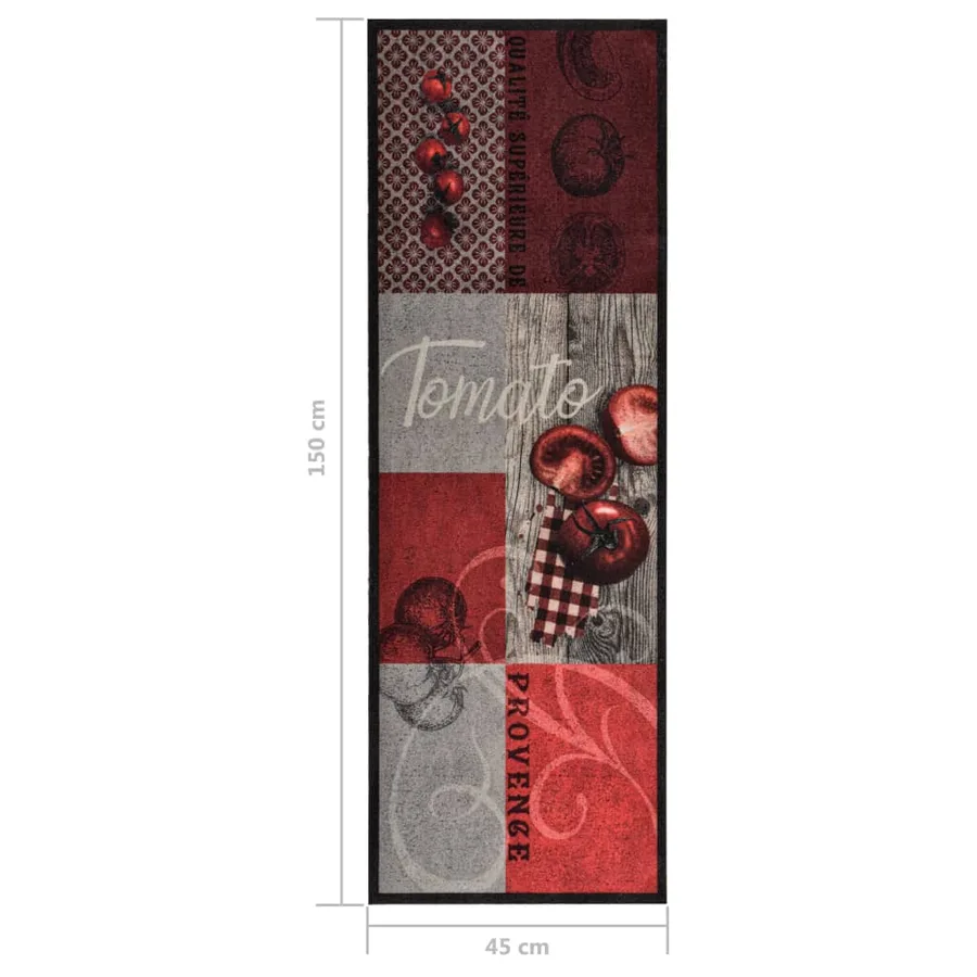 Tapis de sol de cuisine lavable Tomate 45x150 cm - 6