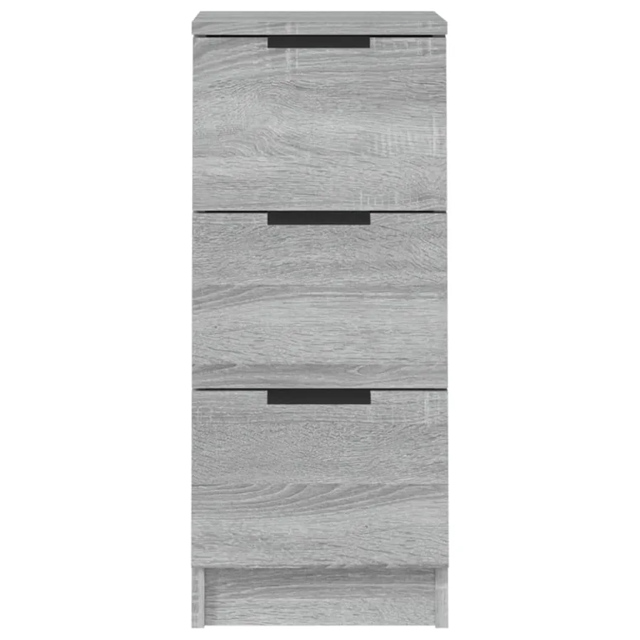 Buffets 2 pcs Sonoma gris 30x30x70 cm Bois d'ingénierie - 4