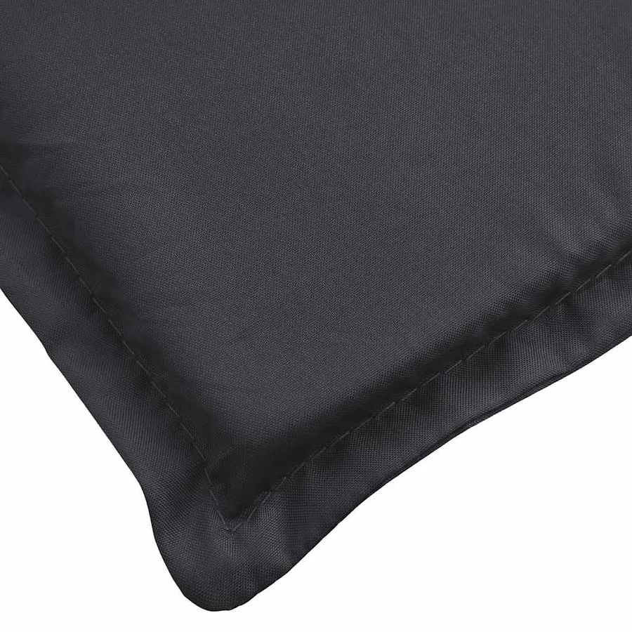 Coussin de chaise longue noir 180x60x4 cm tissu oxford - 6