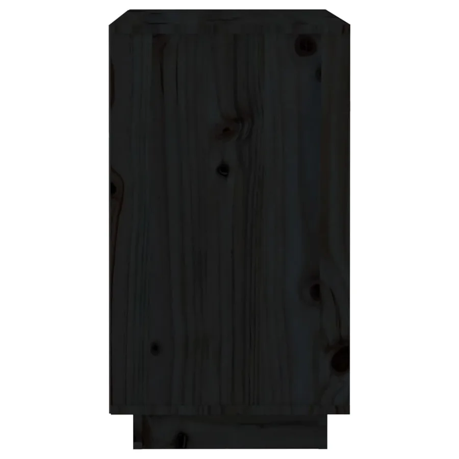 Armoire à vin Noir 55,5x34x61 cm Bois de pin massif - 6