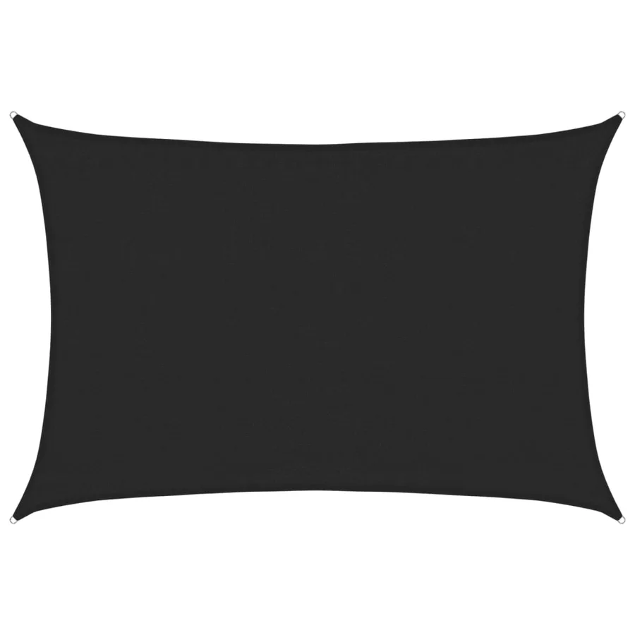 Voile d'ombrage 160 g/m² Noir 3,5x5 m PEHD - 2