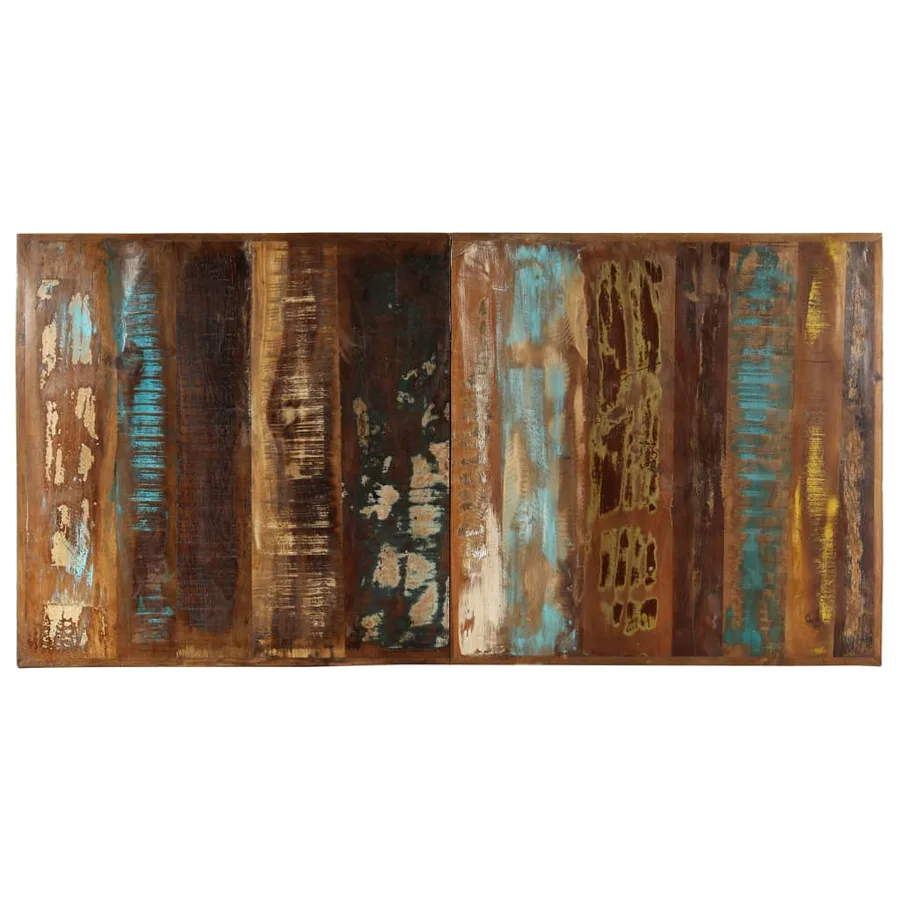 Table à manger 160x80x75 cm Bois de récupération massif - 4
